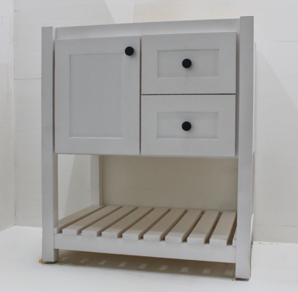 Island Cabinet with Solid Surface Top - Image 2