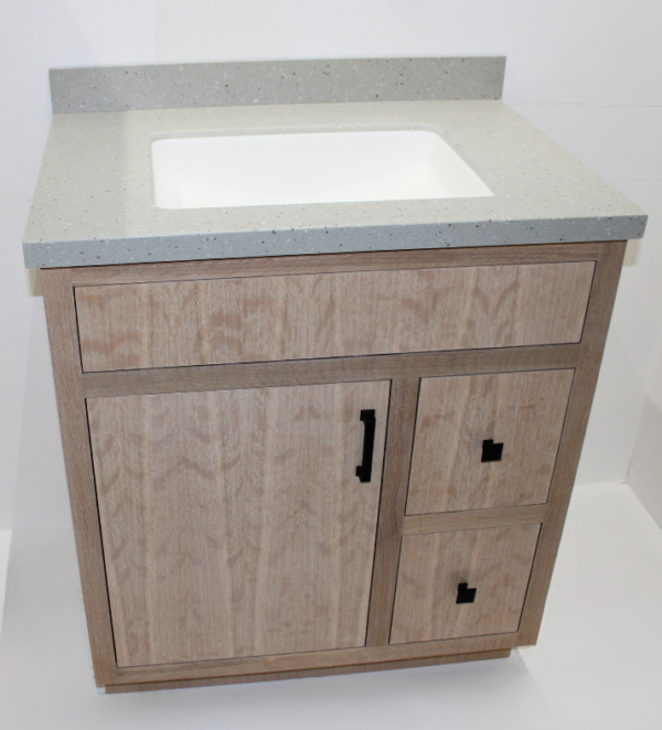 30" Quarter Sawn White Oak Vanity - Image 5